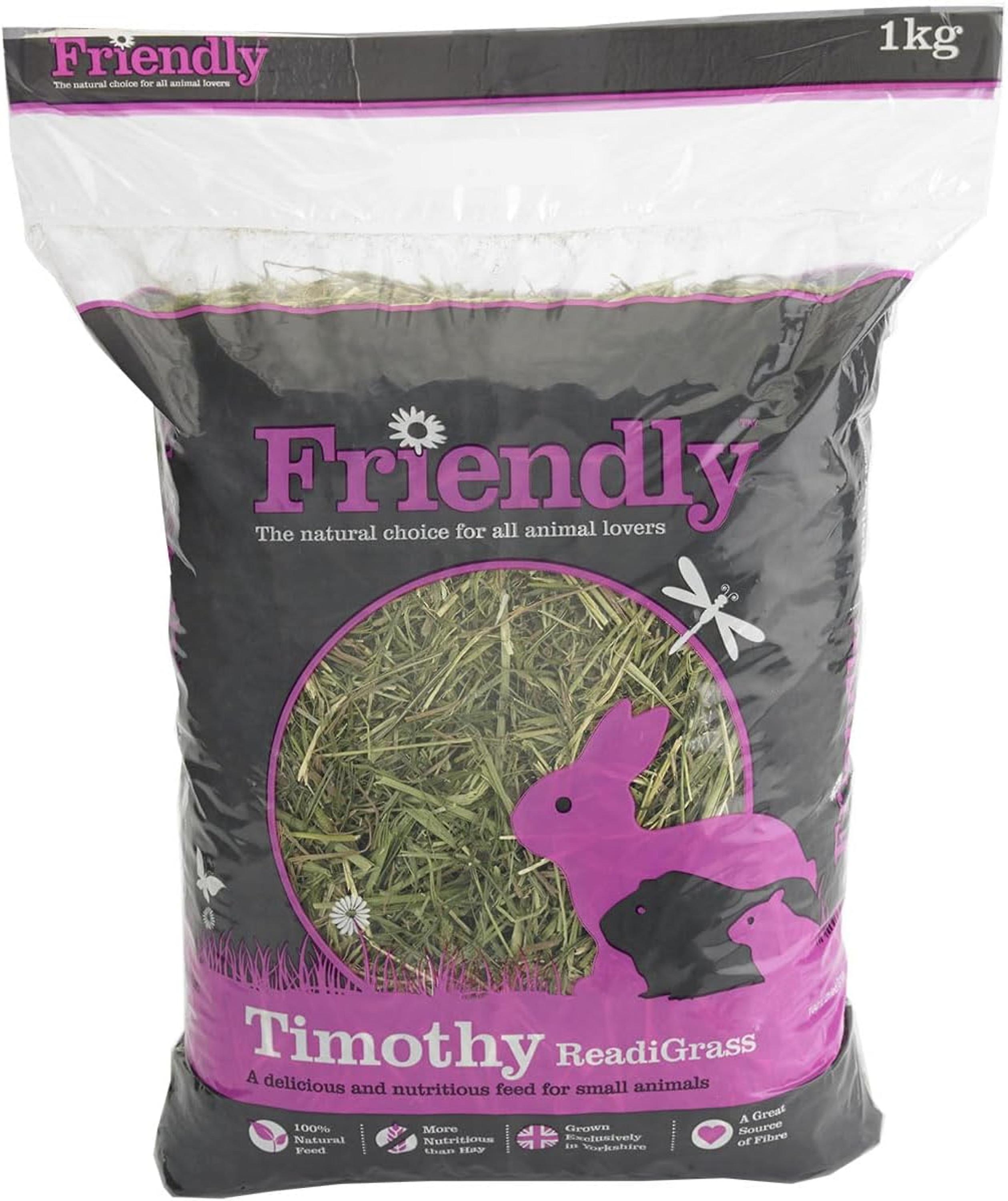 Friendship Friendly Timothy Readigrass Small Animal Bedding 1kg