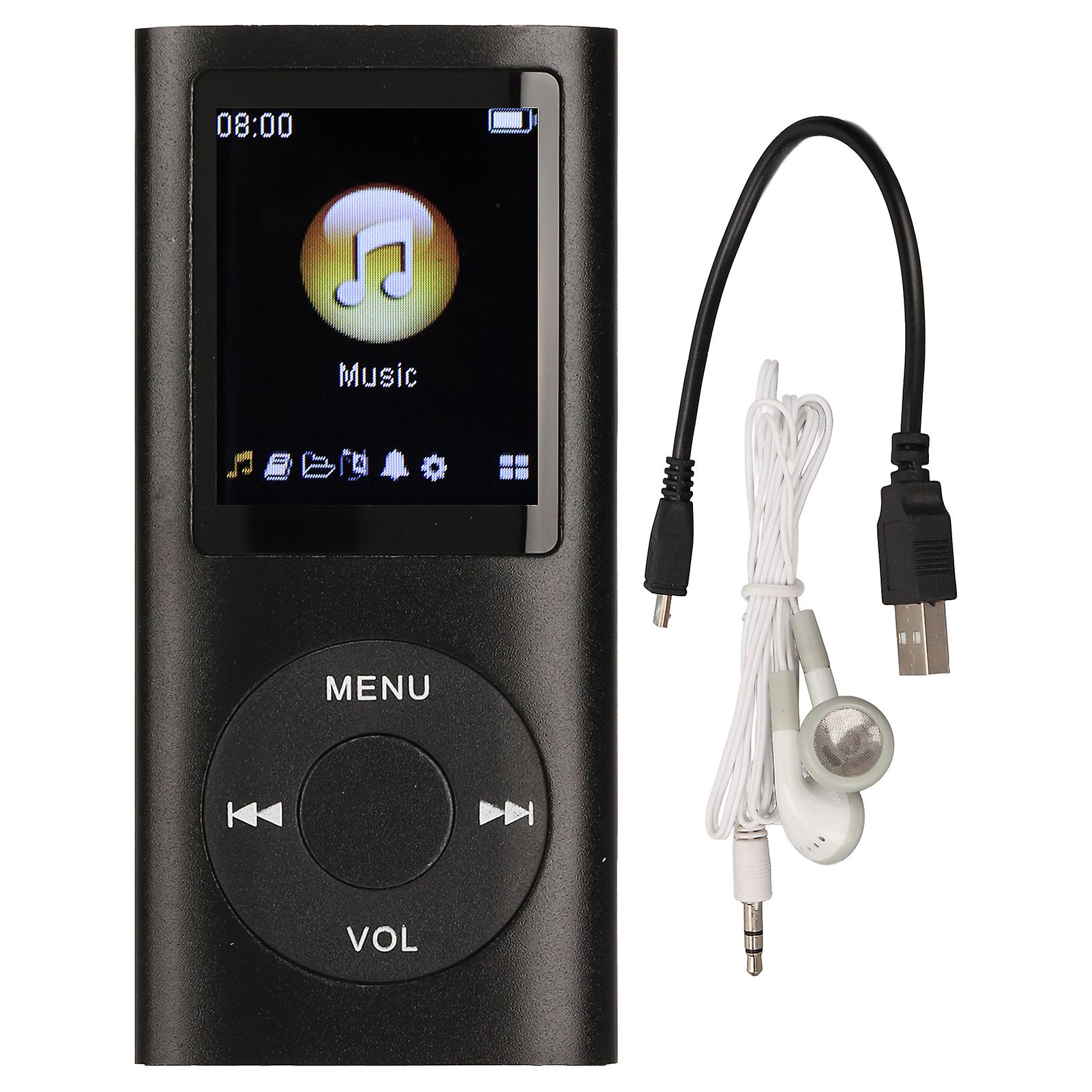 Portable MP3 Player with Lossless Sound, 64GB Support, Long Battery, 1.8" LCD Screen
