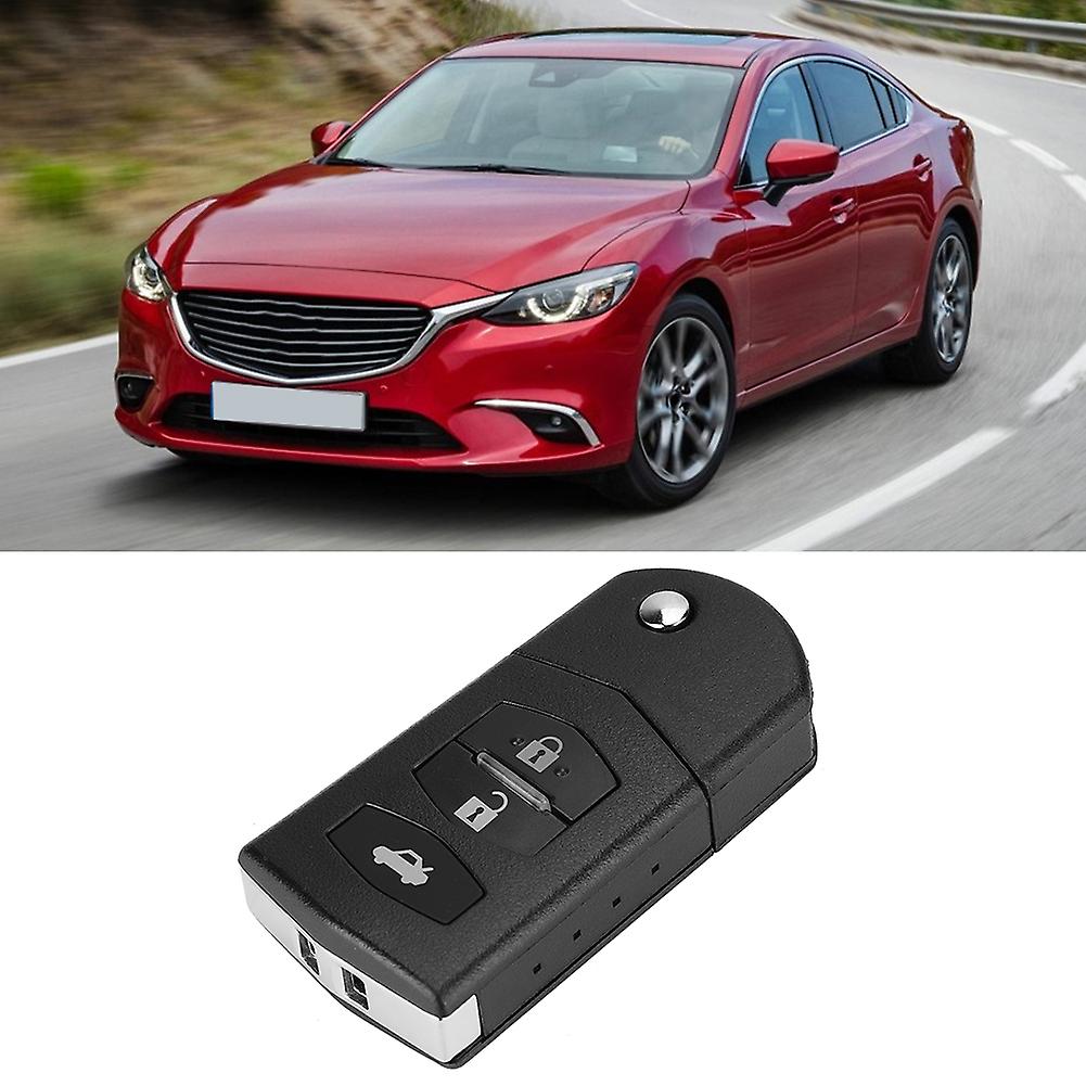 3 Button Car Remote Folding Flip Key Fob Case Blade Cover Shell Fit for MAZDA 2 3 5 6 RX8 MX5