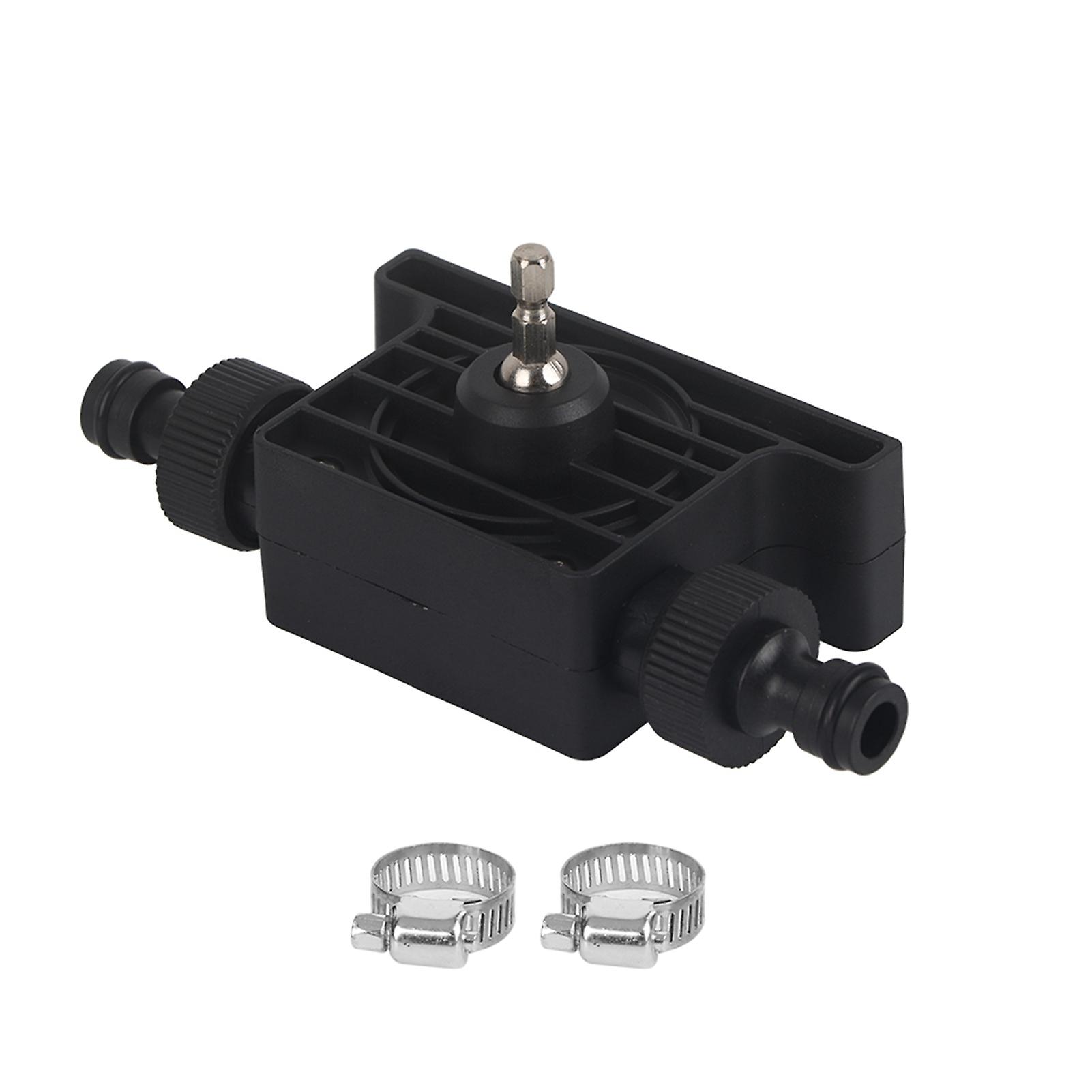 Portable Electric Drill Driven Type Pump Compact Water Oil Pump with 2pcs Connector