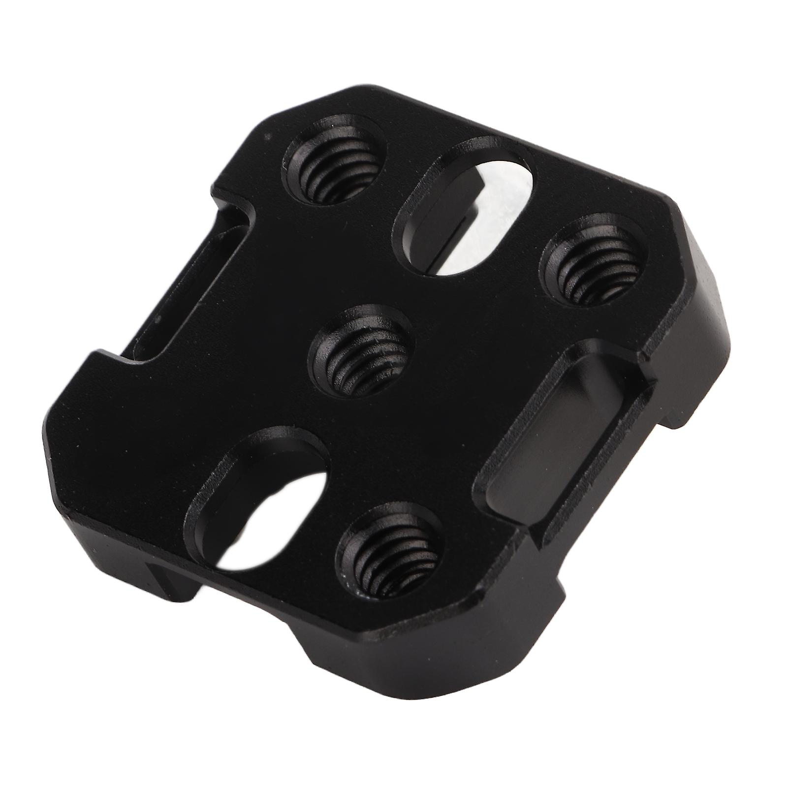 Cold Shoe Mount Adapter with 1/4in Screw Hole Shoulder Strap Buckle for Camera Cage Flashlight Monitor Microphone