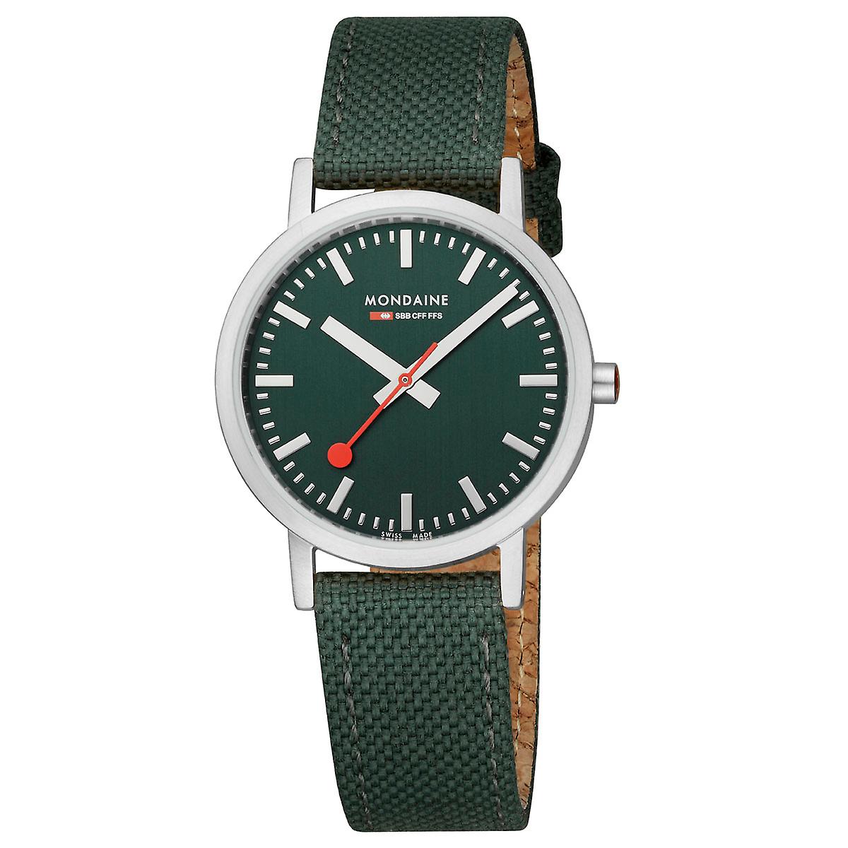 Mondaine Unisex Watch Classic Wristwatch 36 mm A660.30314.60SBF Textile