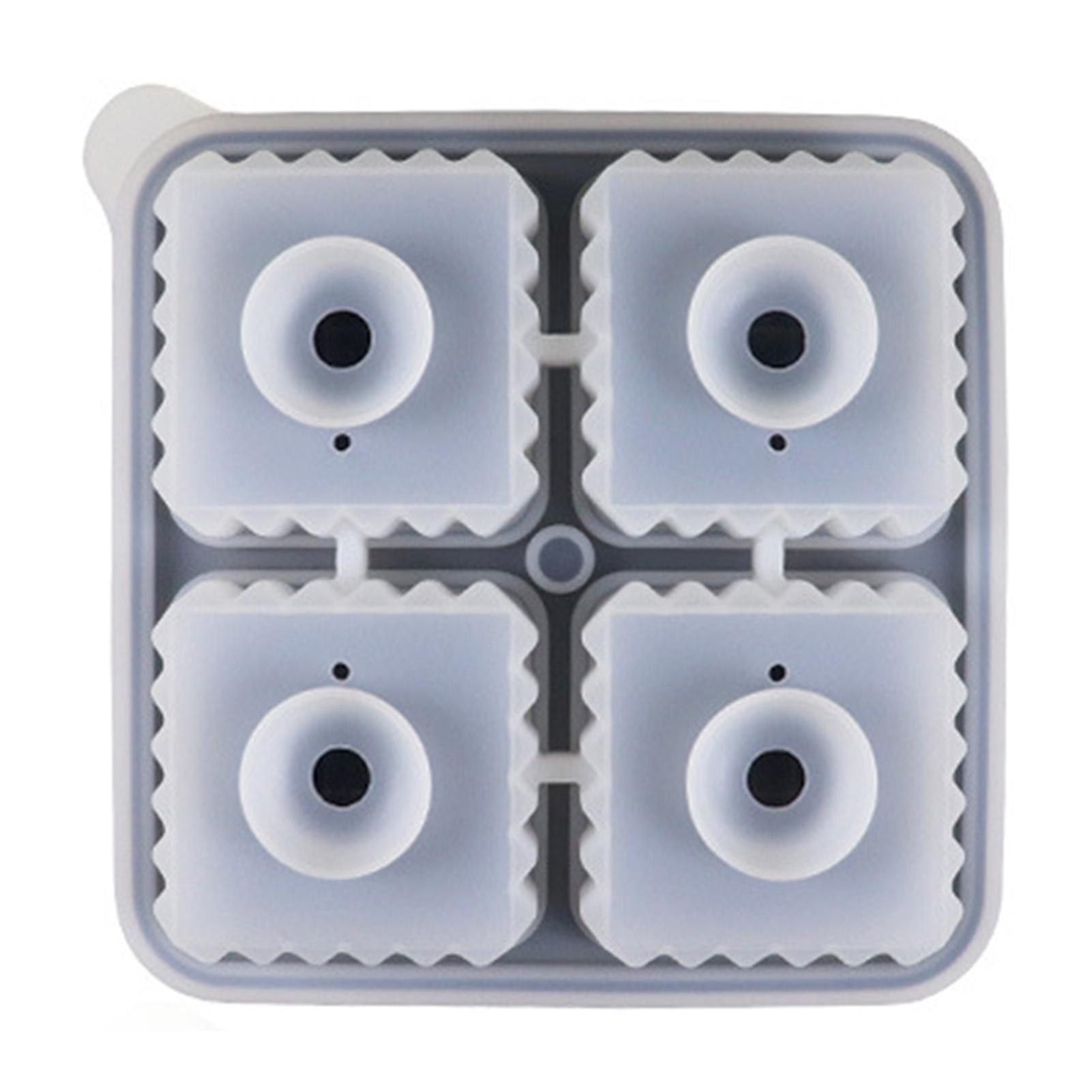 Whiskey Ice Cubes Freezing Tray with Diamonded Pattern Easy Using Ice Making Mould for Summer Parties