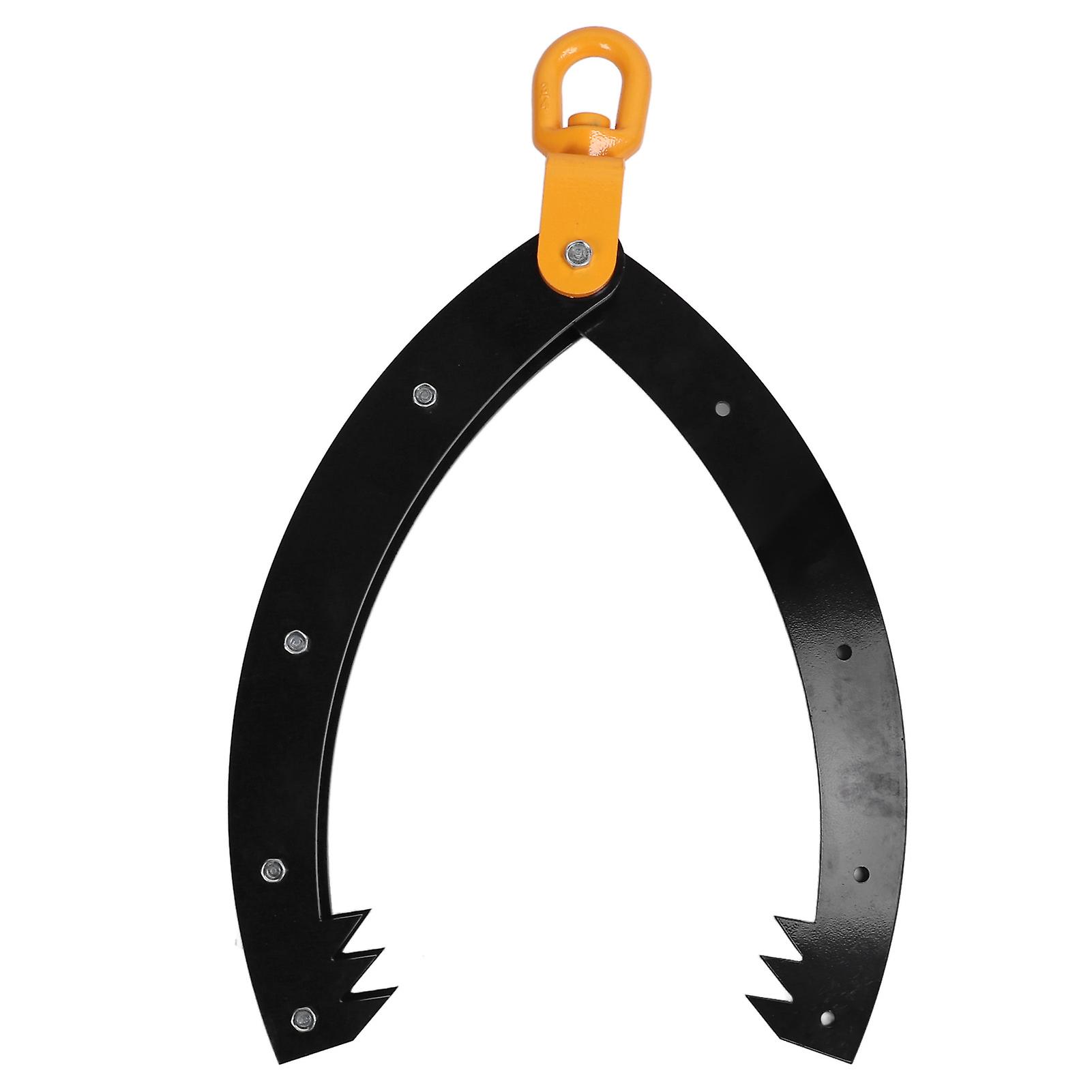Log Lifting Tongs 22 Inch Jaw Opening 3000lb Load Bearing Prevent Slip Rustproof Log Claw Hook for Tractor ATV