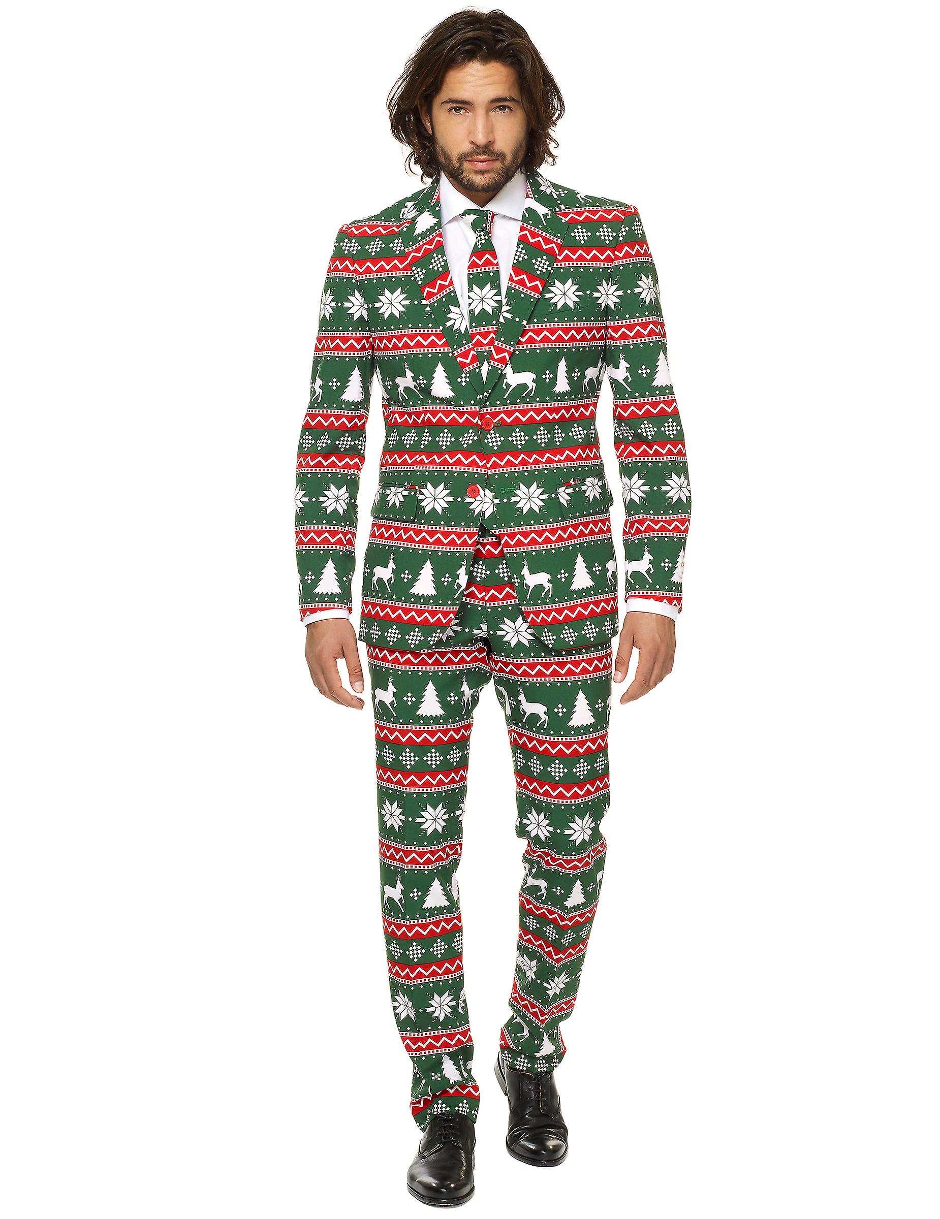 Mr. Festive green costume for men Opposuits™