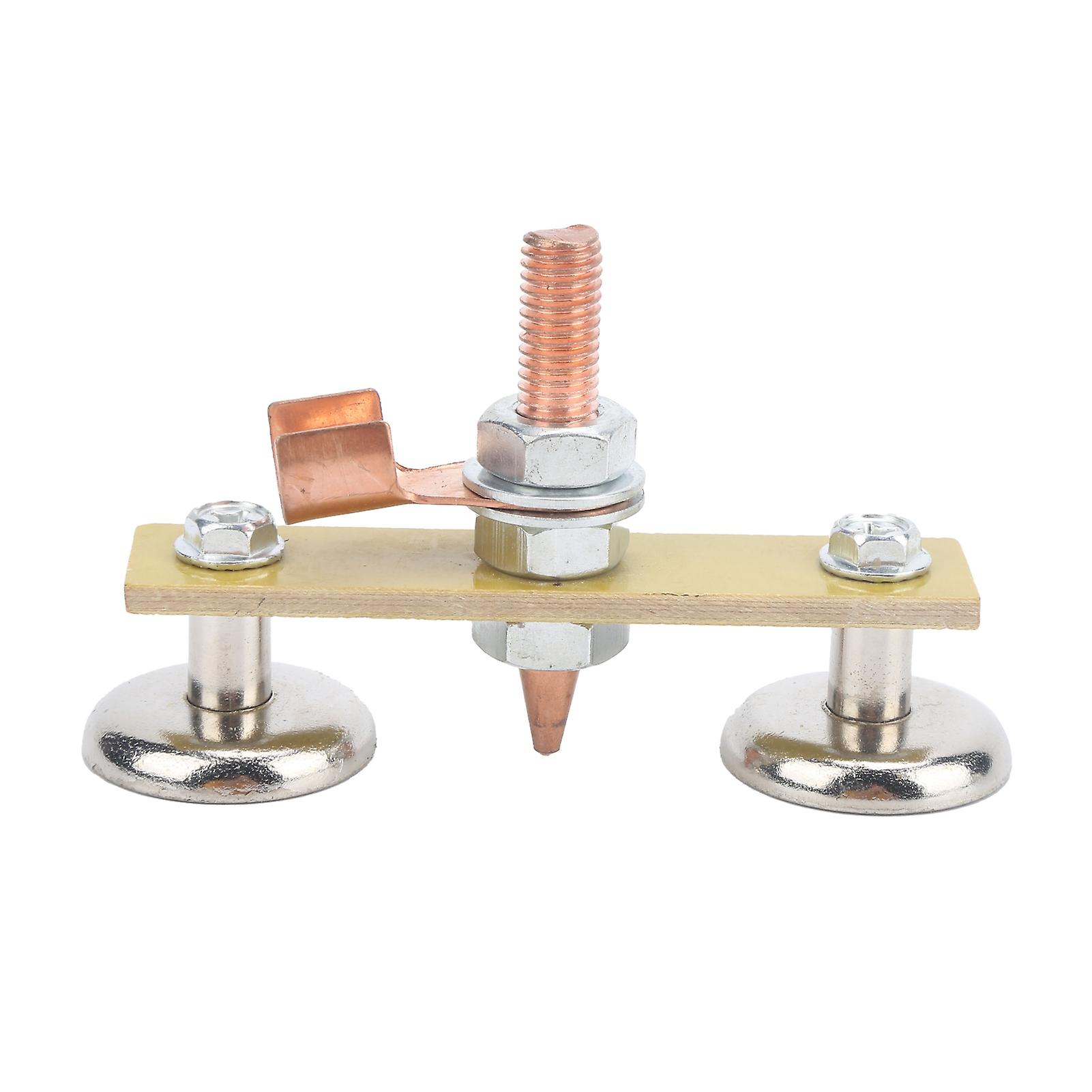 Saldatura Testa del magnete Ferro Isolante Board Double Ground Connector Spotter Tool 4mm