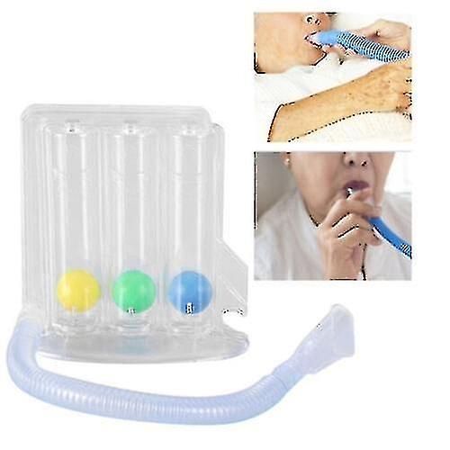 Andning Lung Exerciser 3 Ball Spirometer Andningsterapi Djup