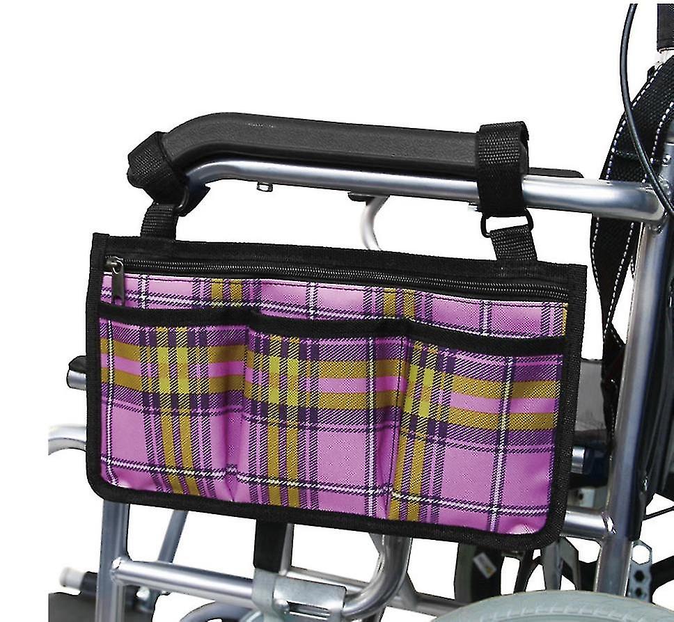 Wheelchair Bag, Wheelchair Bag, Wheelchair Side Bag For Armrests With Reflective Strip For Walkers,