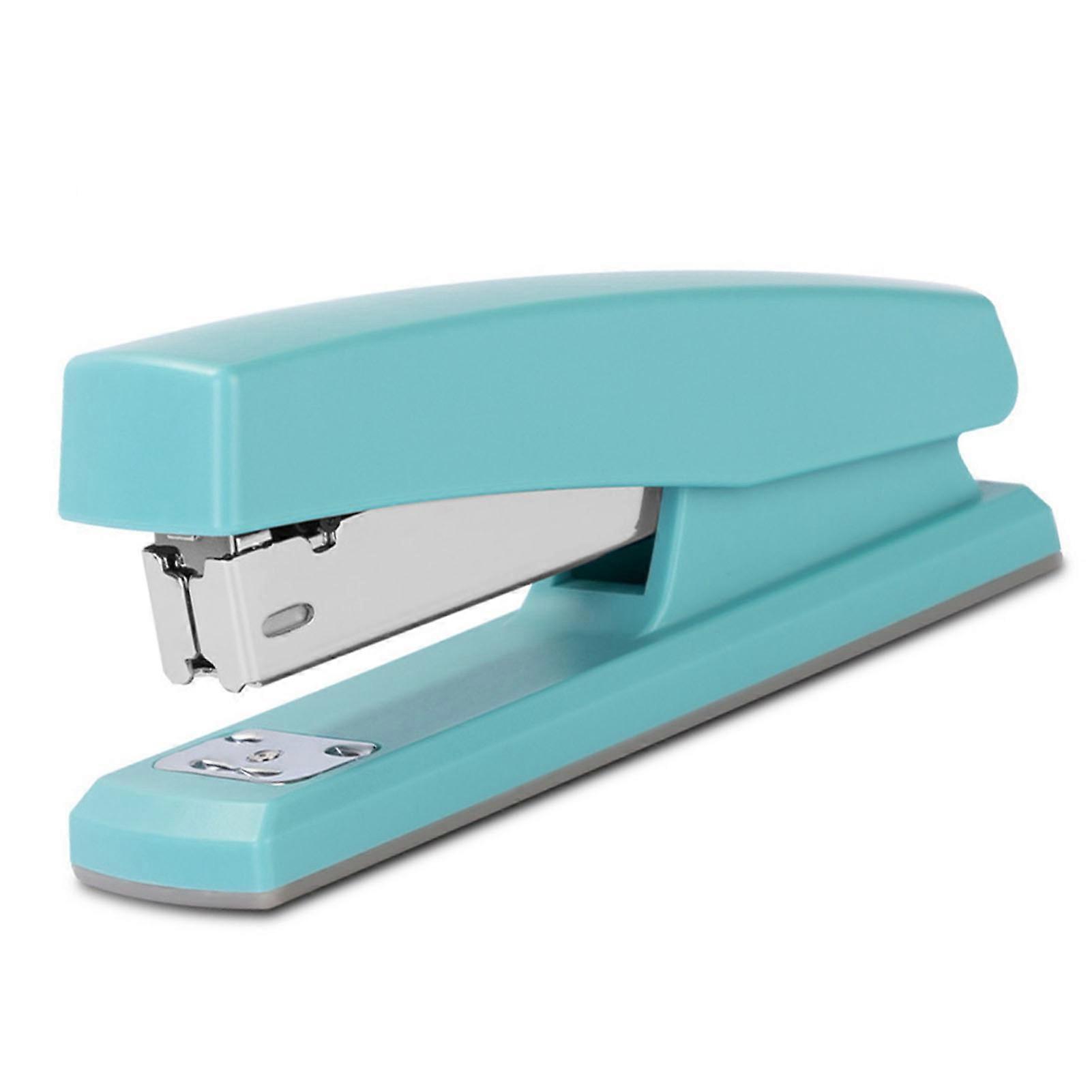 Stapler 20 Sheet Capacity Medium Size Ergonomic Multifunctional Easy Operation Paper Stapler For Office School Light Blue