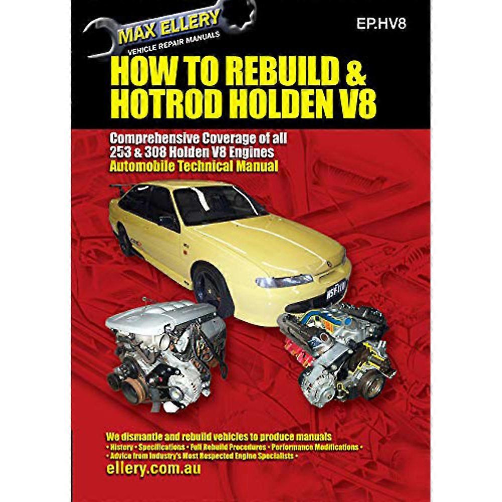 How to Rebuild and Hotrod Holden V8 Book 2001 Highly Detailed Softcover Book