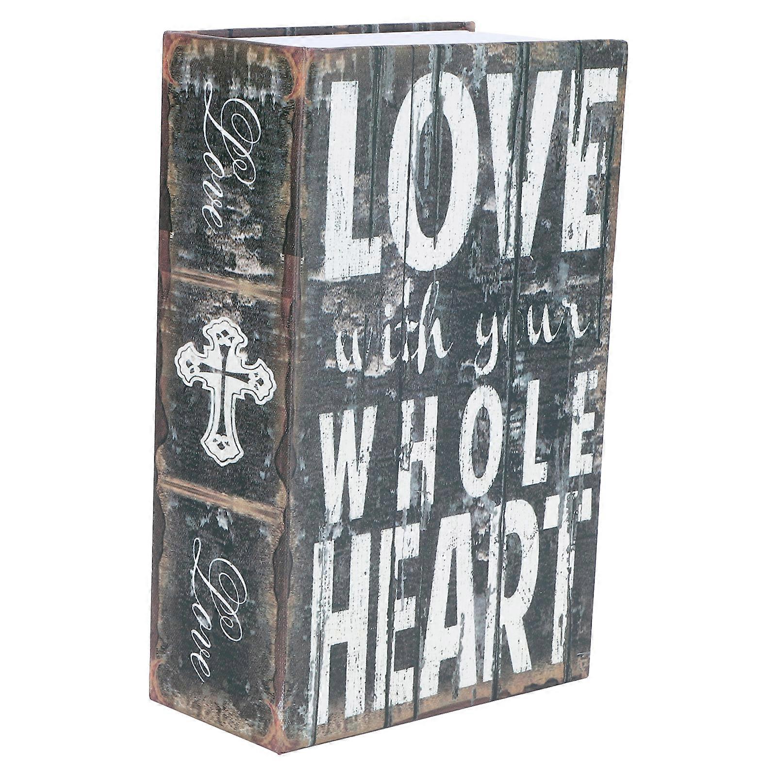 Mini Simulation Dictionary Book Money Box With Combination Lock Safe Box For Home Office