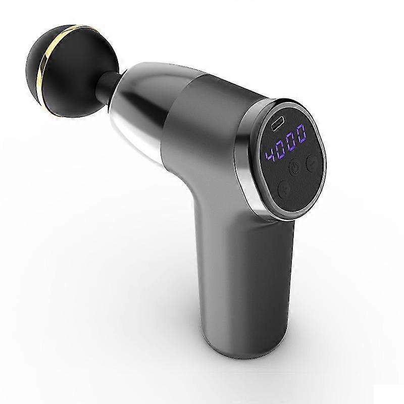 Mini Usb Massage Gun Muscle Relaxation Massage Equipment Neck Membrane Snatching Membrane Snatching Instrument (grigio)