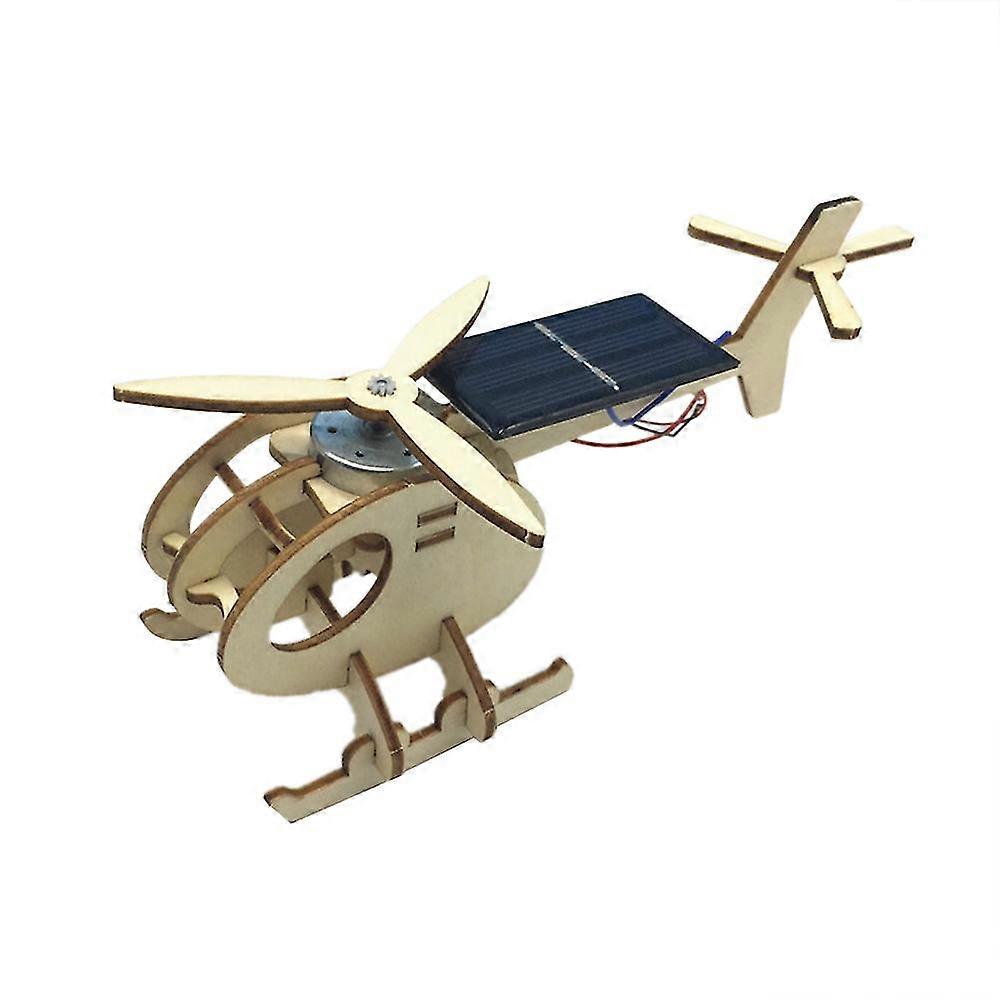 Solenergi Powered Helikopter Træ puslespil