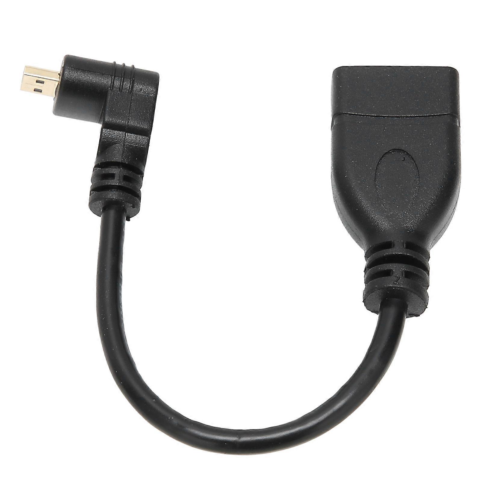 HD Multimedia Interface to Mini HD Multimedia Interface Cable 90 Degree for Audio Computer