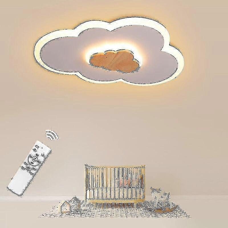 Led Ceiling Light, 40cm Cloud Led Ceiling Lamp, 20w With Dimmable Remote Control 3000k - 6000k, Mode