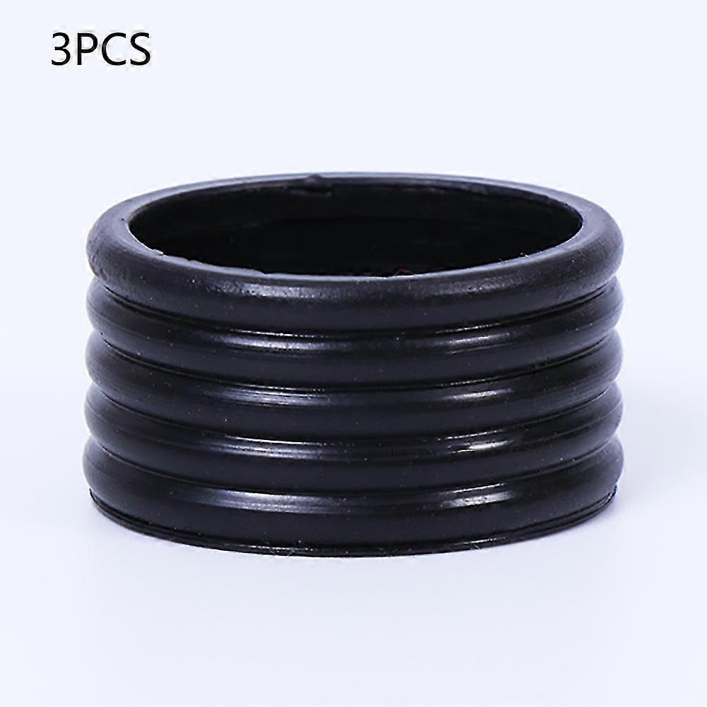 Stretchy 3pcs Silicone Tennis Grip Ring Absorb Handle's Sweat Racket