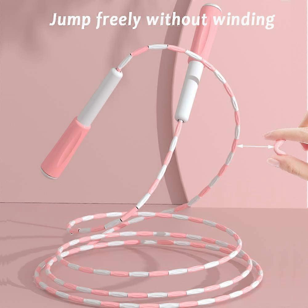 2.8m Soft Beaded Jump Rope - Anti-Tangle Segmented Fitness Skipping ...