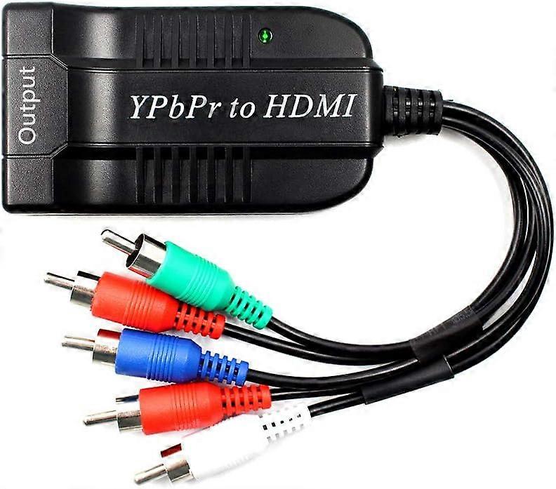 Phoenix YPbPr to HDMI Converter Adapter, Component to HDMI, 5RCA RGB YPbPr to HDMI Converter Supports 1080P Video Audio Converter Adapter for DVD PSP 