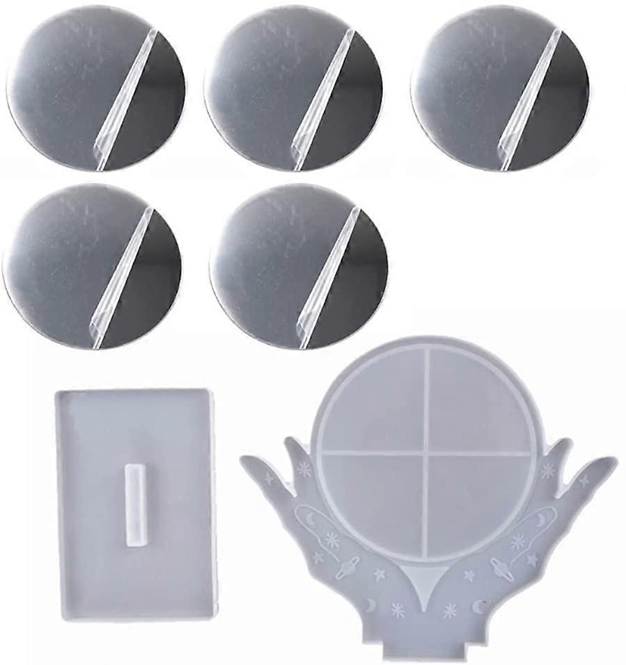 DIY Crafts Reusable Makeup Mirror Mold, Desktop Mirror Silicone Mold