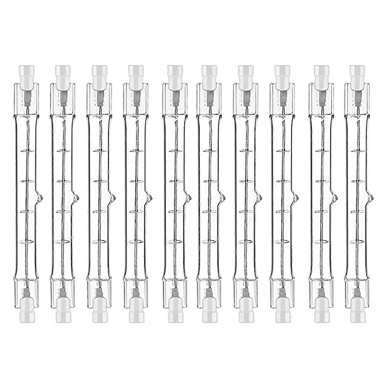 R7S Halogen Light Bulb 118 mm 200 W 230 V Pack of 10 Halogen Rod R7S Halogen Bulb R7S Dimmable Halo
