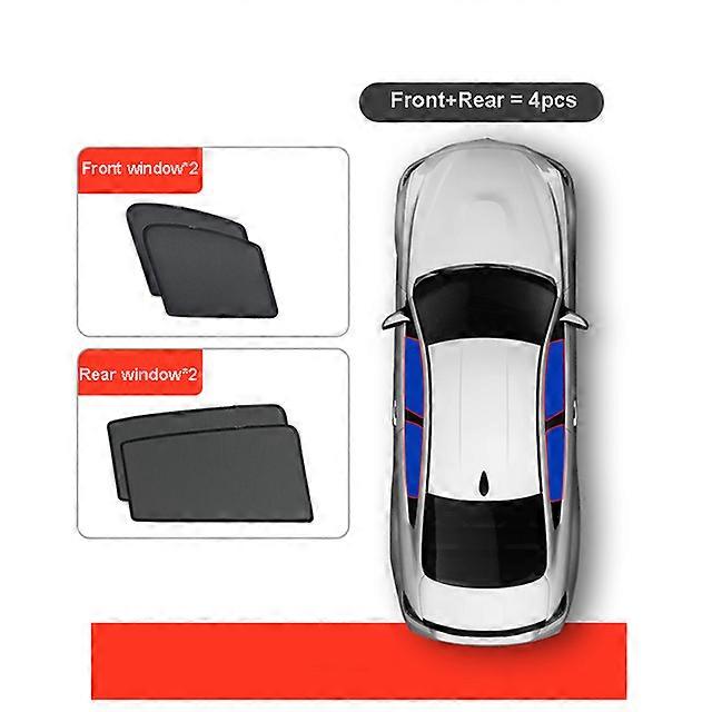 For MG Marvel R 2021 2022 2023 Magnetic Sunshade Shield Car Sun Shade Side Vehicle Window Parts Window Sun Visor Cover UV Heat Insulation Curtains