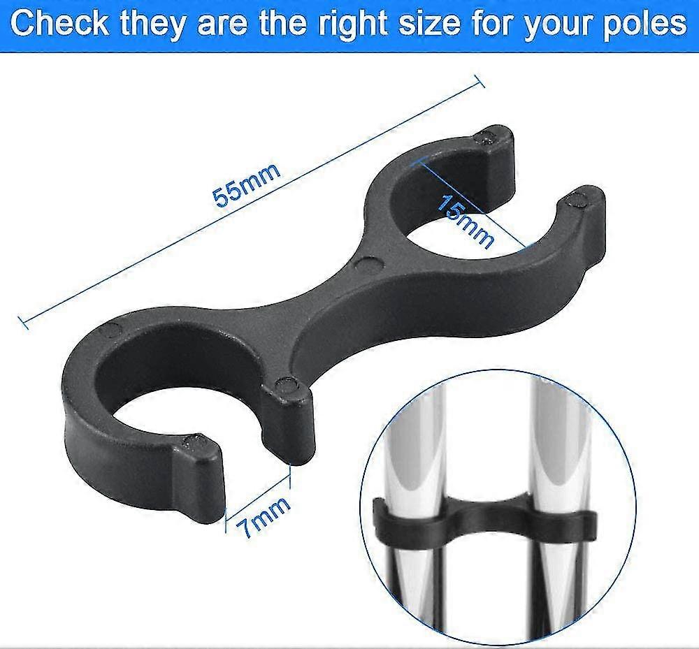 20 قطعة من عمود الرحلات مشبك على شكل ثمانية ملحقات توصيل ثنائي القطب - DD01