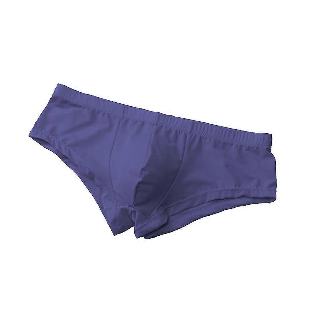 Mens Solid Breathable Underwear Shorts Briefs Low Waisted Underpants