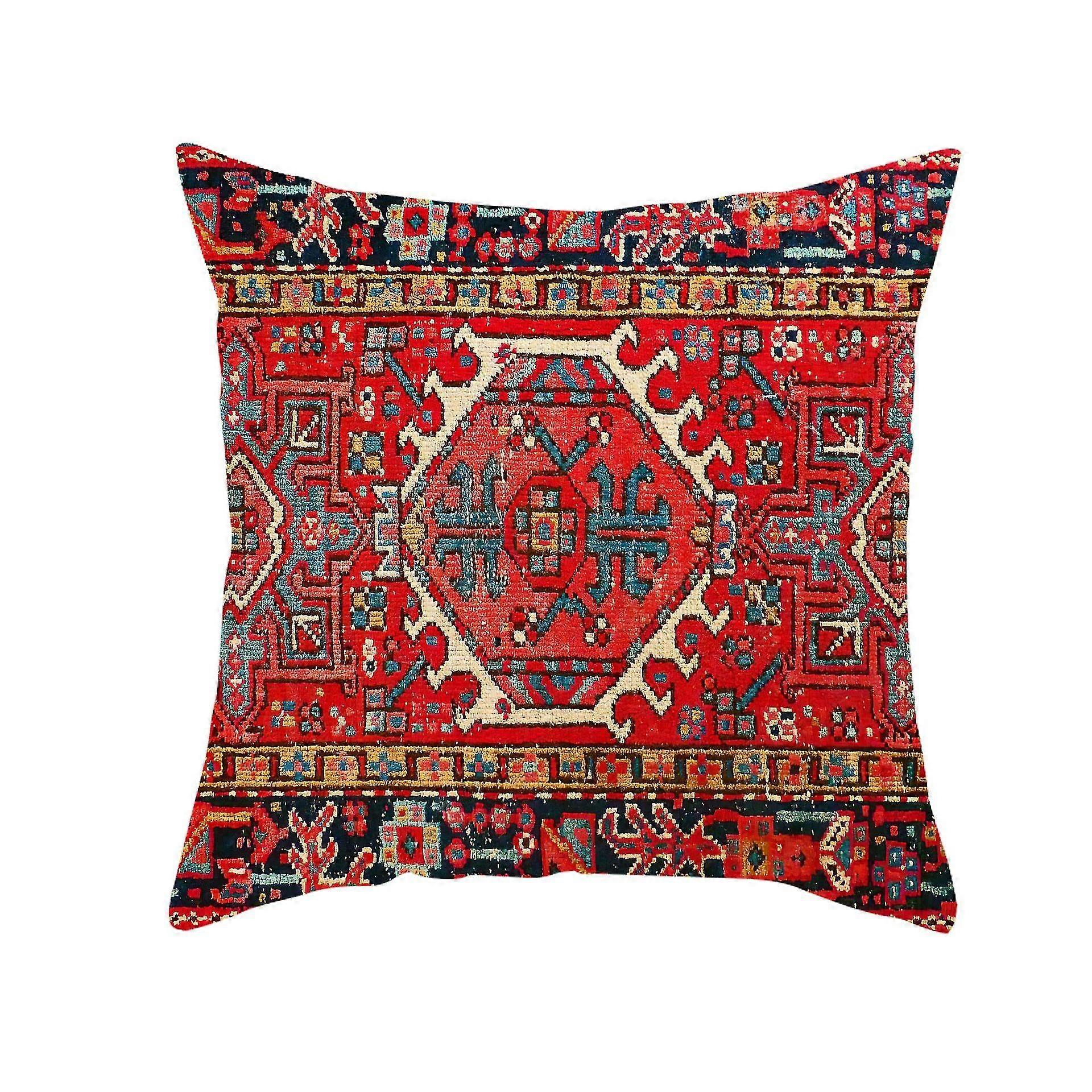 Antique Persian Tabriz Rug Print Throw Pillow Covers