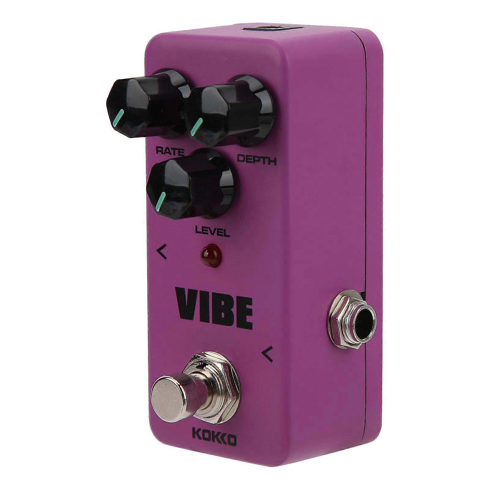 Guitar Effect Pedal Vibe Single Mini Portable Instrument Part Accessory for Electric
