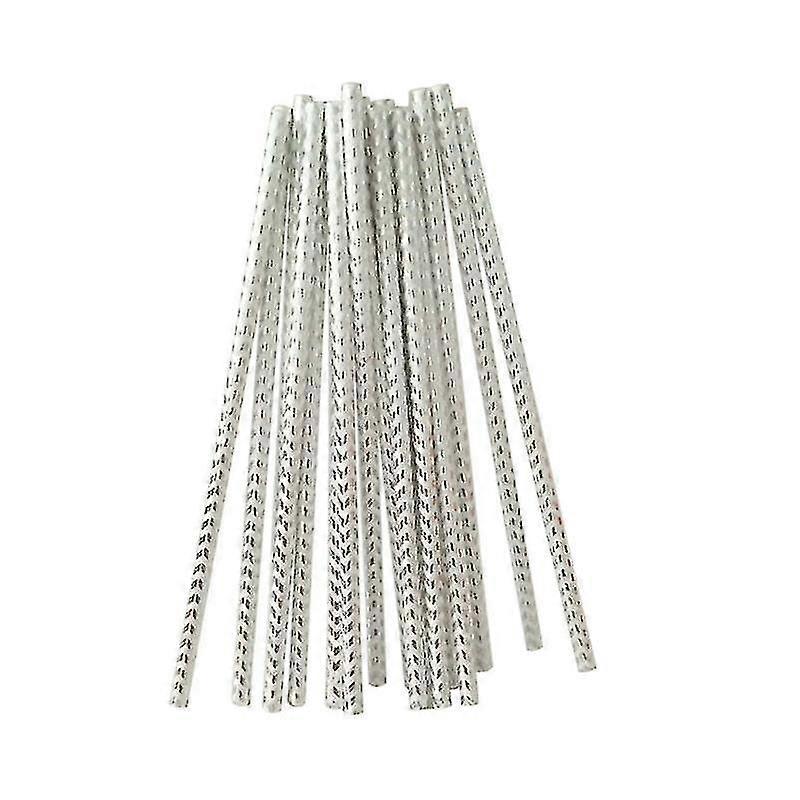 100pcs Ripple Paper Straw