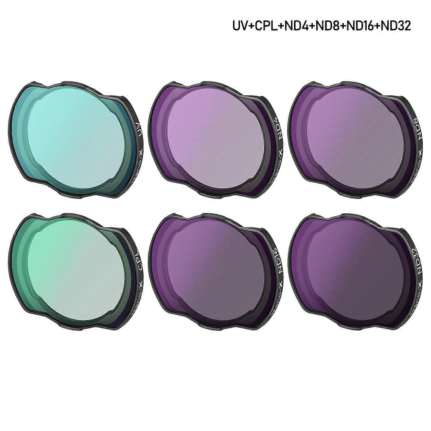 Redkid Filter Lensa Drone Konsep untuk Set Filter Drone DJI Avata 6 Buah UV CPL ND4 ND8 ND16 ND32 Ak