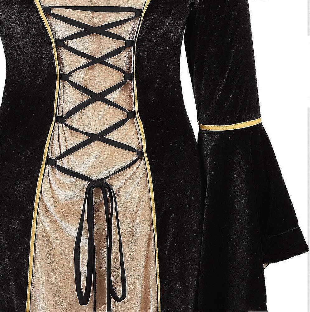 slim fit dress slacks Dare Fashion Angel Dress in Black/Gold 5X main image 1