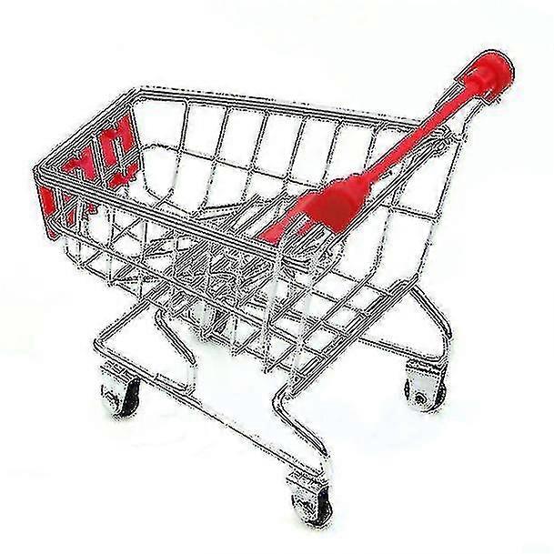 Mini Supermarket Handcart Shopping Utility Cart Mode Storage Basket Desk Tw