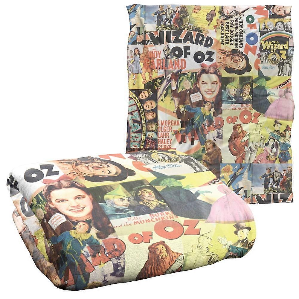 O Mágico de Oz All Over Character Print 2 Silky Touch Super Soft Throw Blanket ascf385