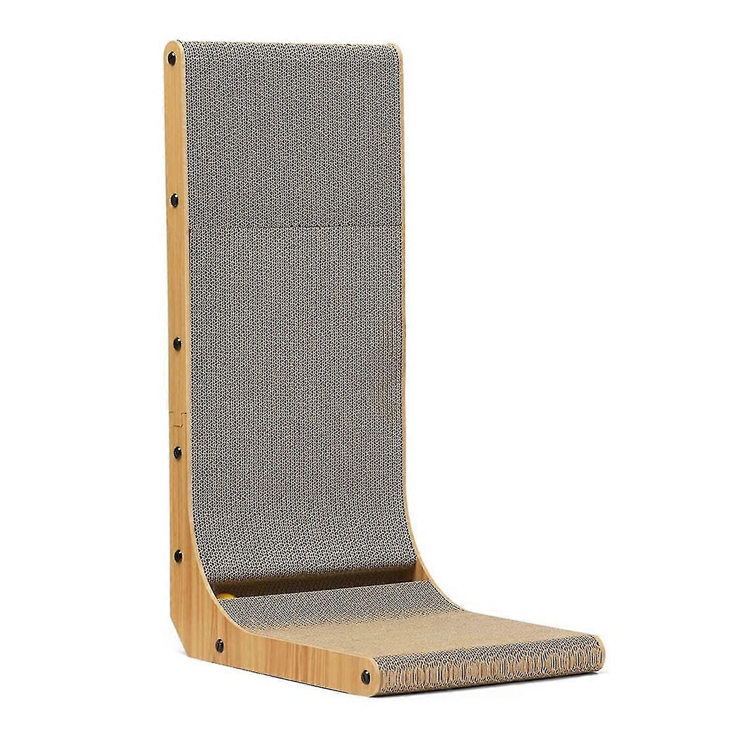 Scratcher, L Shape Scratch Pad , Scratching Cardboard With Ball Toy For Indoor