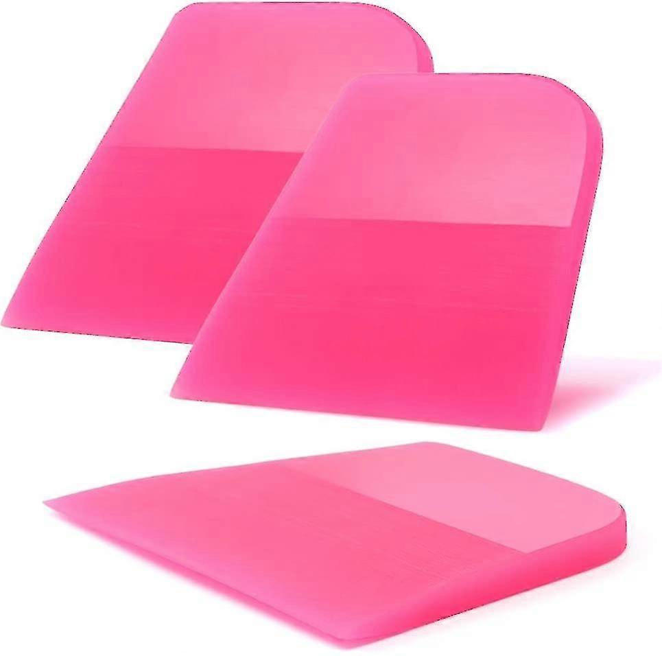 3pcs Scratches Proof Soft Tpu Rubber Squeegee, Compact Water Wiper Blade Scraper