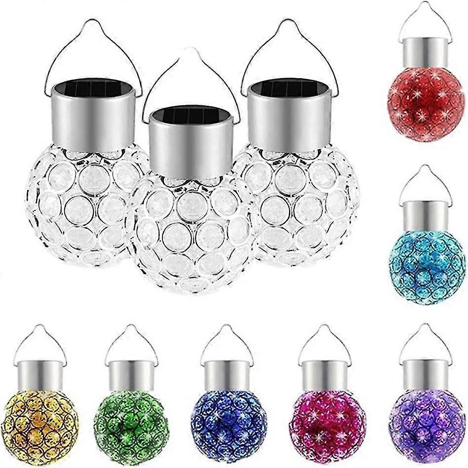 Solar Light Hanging Lantern Outdoor Light Led 7 Colors Variable Decorative Hanging