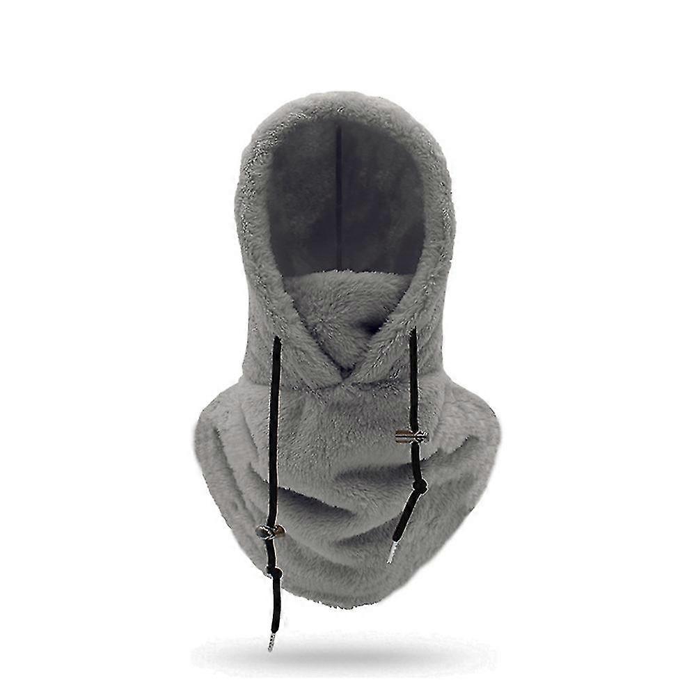 Sherpa Hood Ski Mask Winter Balaclava Cold Weather Windproof Adjustable Warm Hooded Cover Hat Cap Scarf