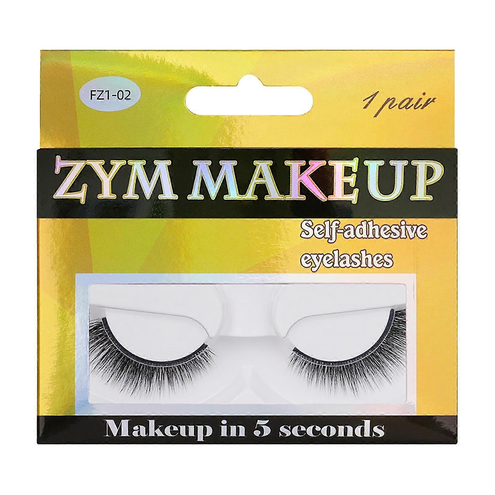 Selfadhesive False Eyelashes Gluefree Natural 3d Selfadhesive Eyelashes