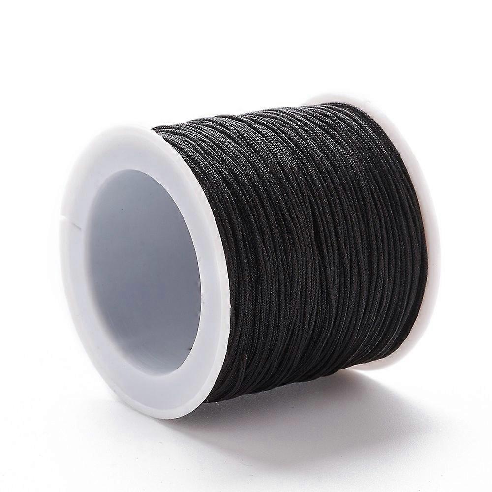 Nylon Thread DIY Material for Jewelry Making Black 1mm 100yards/roll