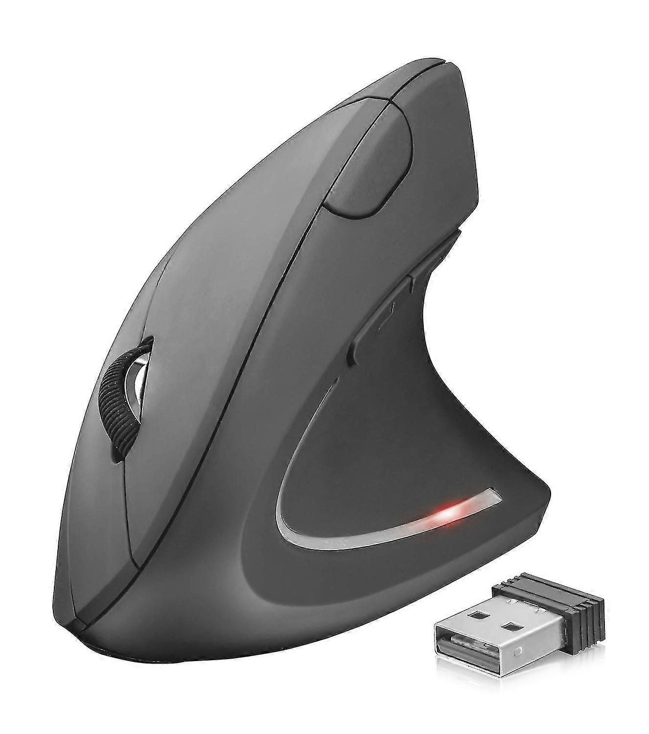 Verto Wireless Ergonomic Mouse, Vertical Mouse With Storable Usb Micro-receiver For Right Hand Users