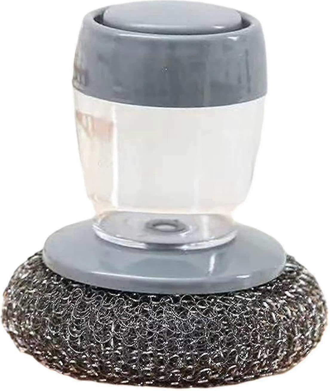 Multifunctional Pressurized, Palm Dish Brush, Liquid Soap Dispenser