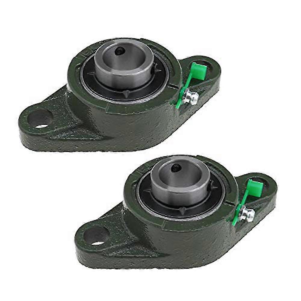2 Pcs Ucfl204 20mm Rhombic Flange Bearings For Conveyor Systems Printing Machine