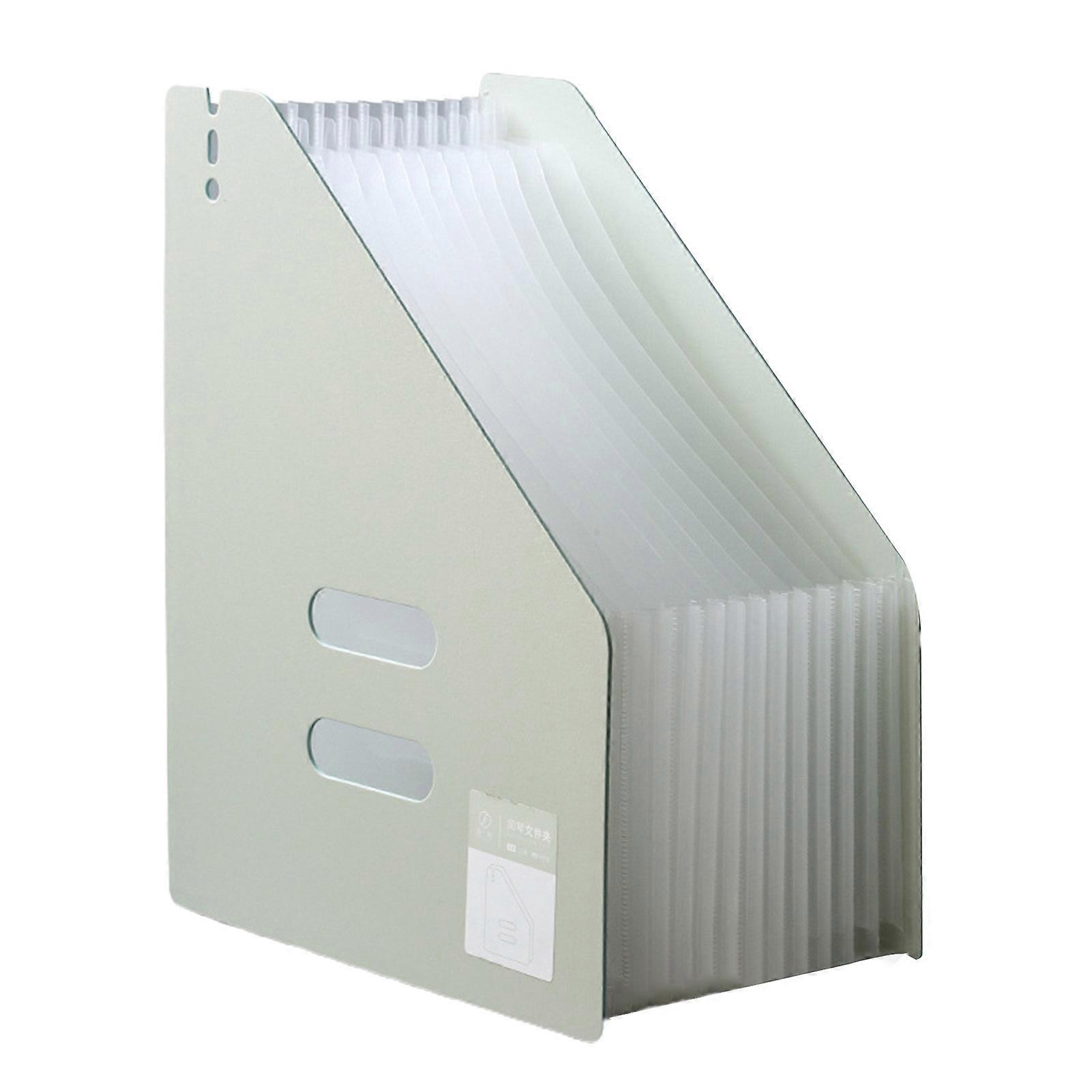 File Folder Multi-pages 13 Pockets Large Capacity Horizontal/Vertical Expandable Examination Paper Document Accordion File Organizer for School KAESI