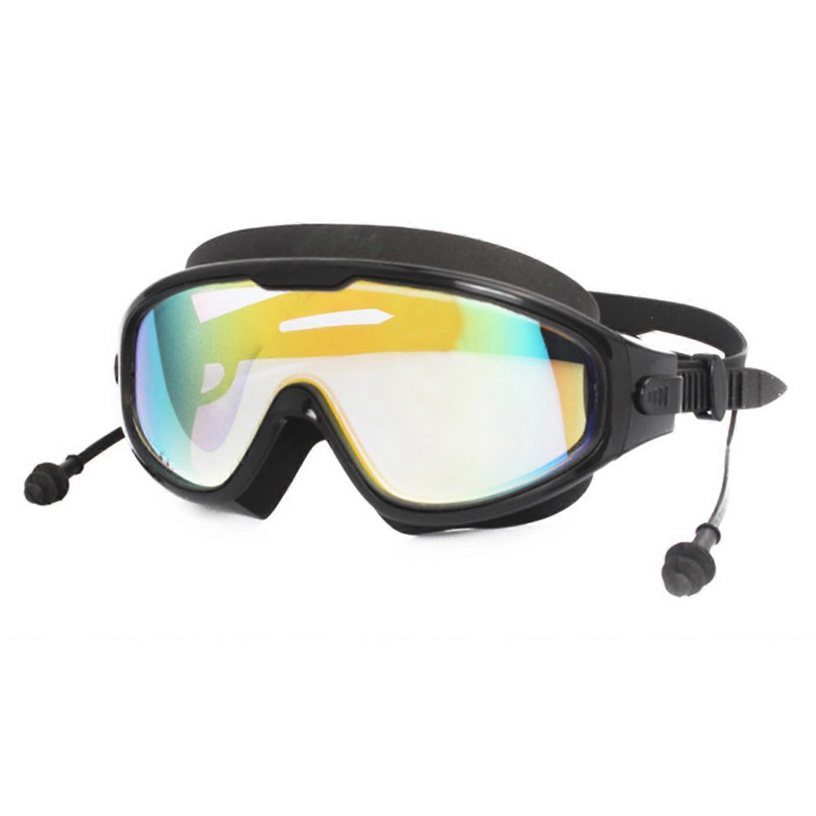 Swimming Goggles with Adjustable Strap Wide View Anti-Fog Waterproof UV Protection No Leaking Swim Glasses for Adult KAESI