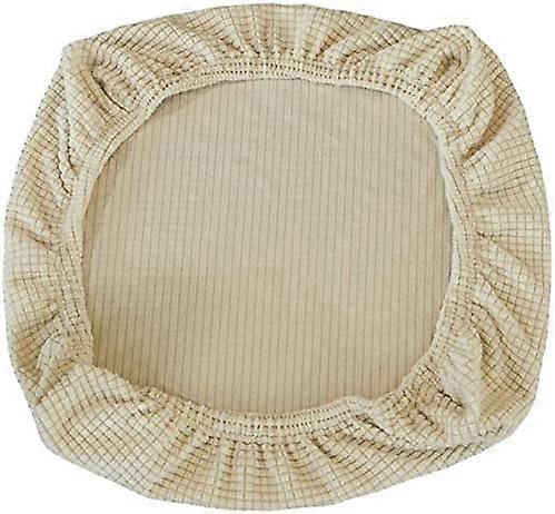 2 stk elastiske spandex stoltrekk - vaskbar (beige)