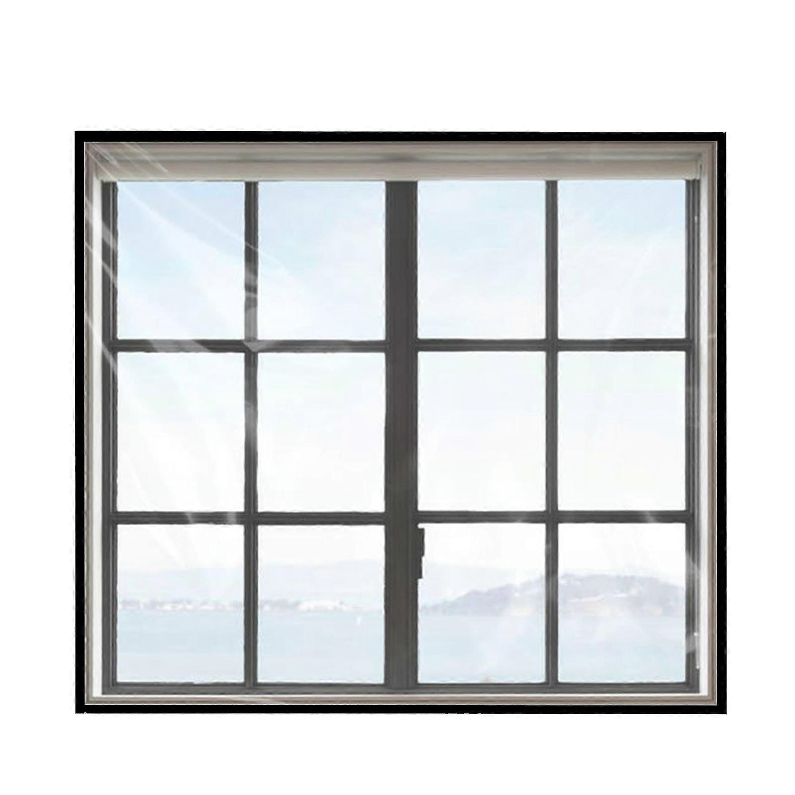 Winter Insulated Curtain Transparent Thermal Curtain Window Screen Self-Adhesive Window Protector Window Tarpaulin Keep Warm Cold And Windproof Insula