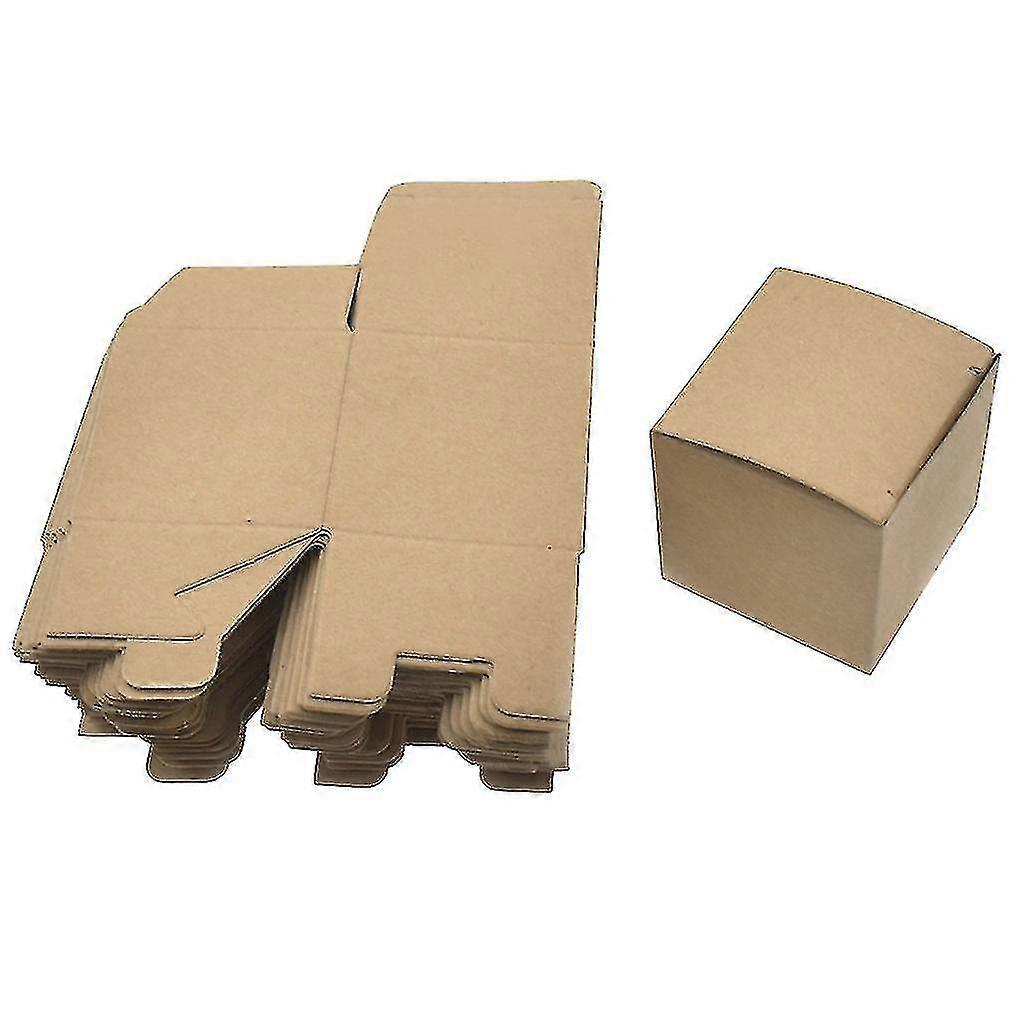 Kraft Paper Box Folding Candy Box Christmas Wedding Candy Box Cupcake Boxes 50pc