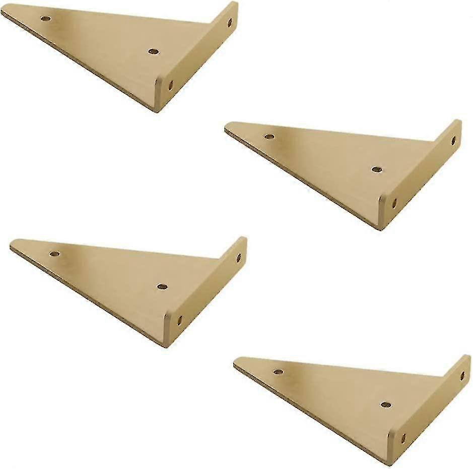 Set Of 4 Floating Shelf Brackets - Shelf Brackets, Triangular Wall Bracket, Hidden Wall Bracket