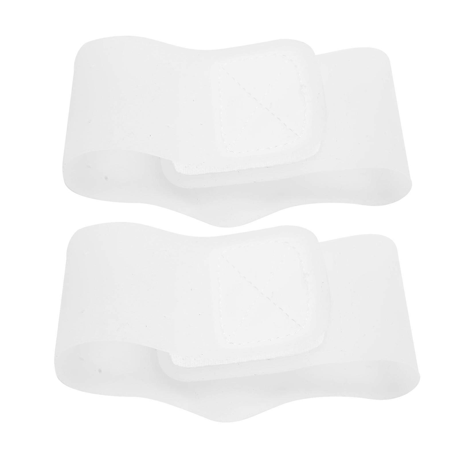2Pcs Shoe Insole Arch Support Pad Silicone Flatfoot Corrector for Plantar FasciitisWhite